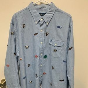 Ralph Lauren embroidery pendant button-down new with tags